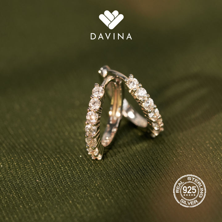 DAVINA Ladies Aurora Earrings Sterling Silver 925