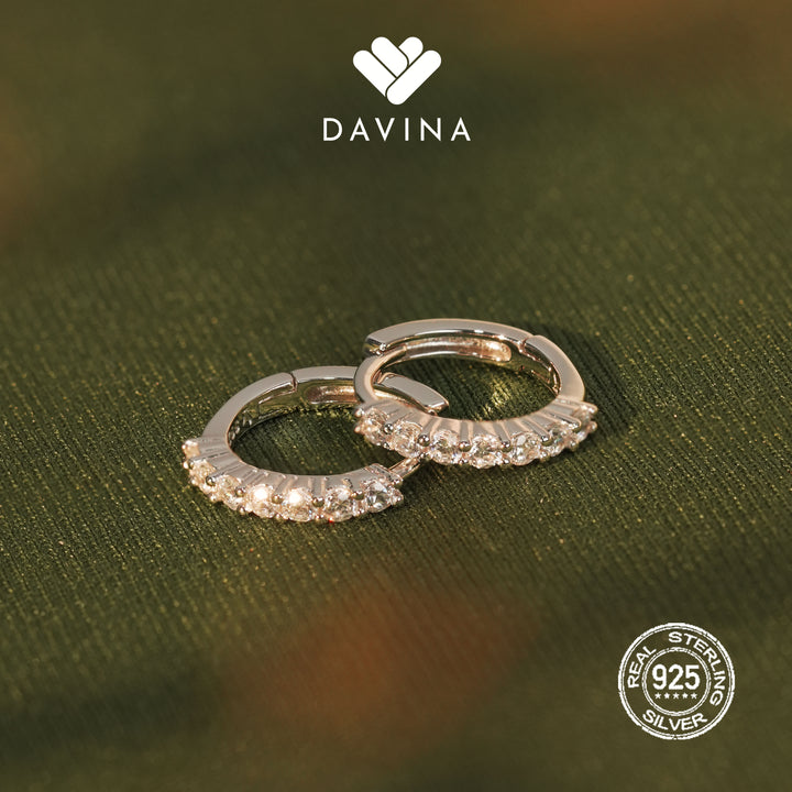 DAVINA Ladies Aurora Earrings Sterling Silver 925
