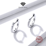 DAVINA Ladies Amoura Earrings Sterling Silver 925