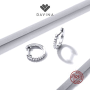 DAVINA Ladies Amoura Earrings Sterling Silver 925