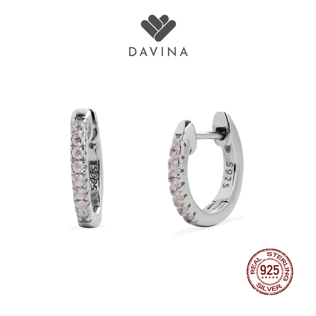 DAVINA Ladies Amoura Earrings Sterling Silver 925