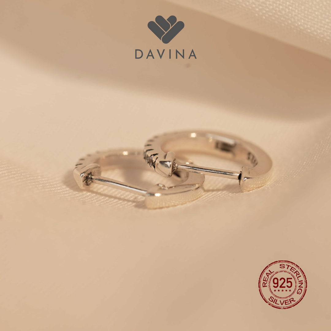 DAVINA Ladies Amoura Earrings Sterling Silver 925