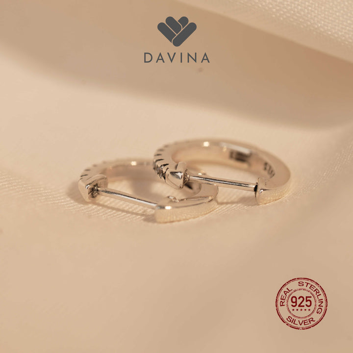DAVINA Ladies Amoura Earrings Sterling Silver 925