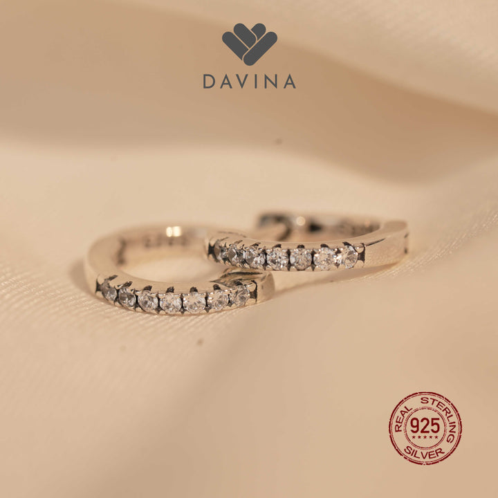 DAVINA Ladies Amoura Earrings Sterling Silver 925