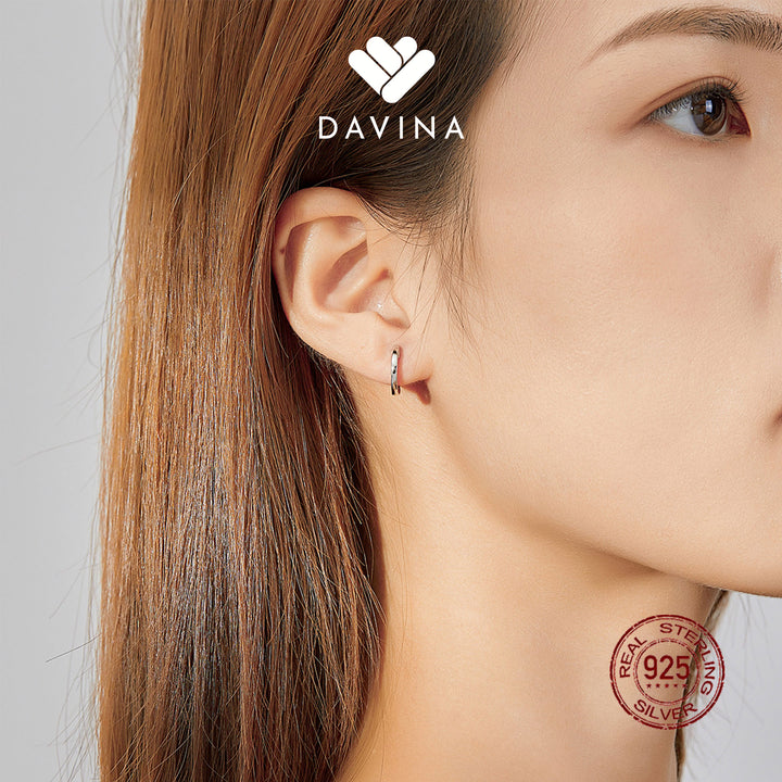 DAVINA Ladies Cassie Earrings Sterling Silver 925