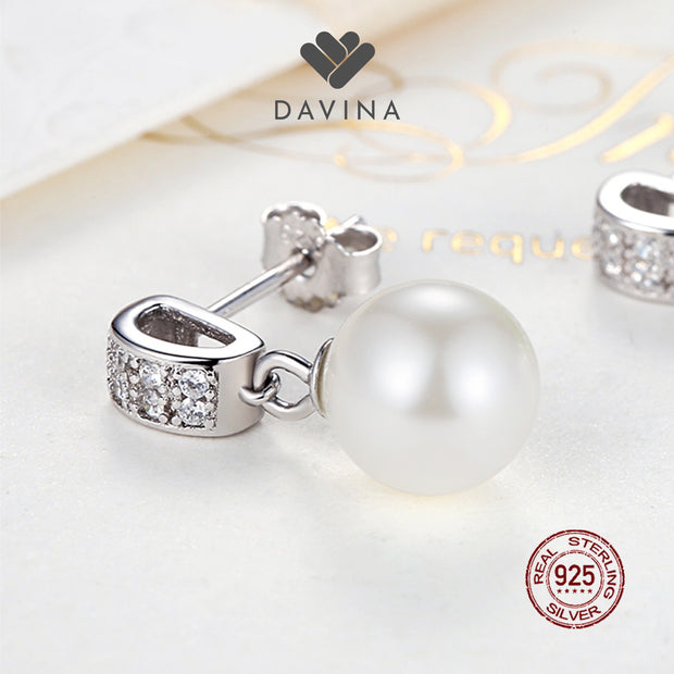 DAVINA Ladies Scarlett Earrings Sterling Silver 925