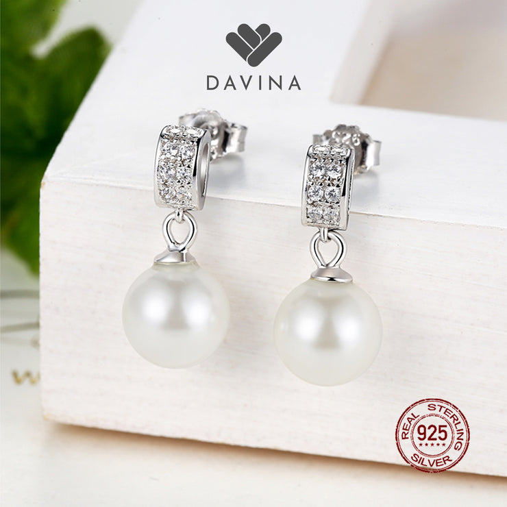 DAVINA Ladies Scarlett Earrings Sterling Silver 925