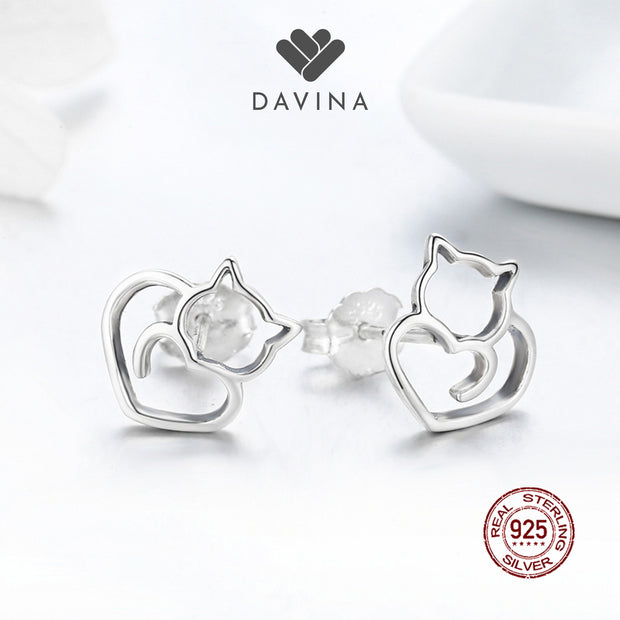 DAVINA Ladies Misty Earrings Sterling Silver 925