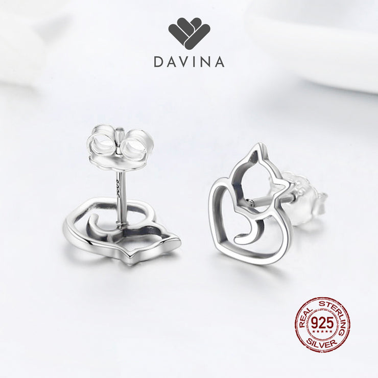 DAVINA Ladies Misty Earrings Sterling Silver 925