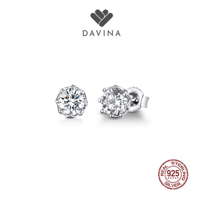 DAVINA Ladies Dakota Earrings Sterling Silver 925