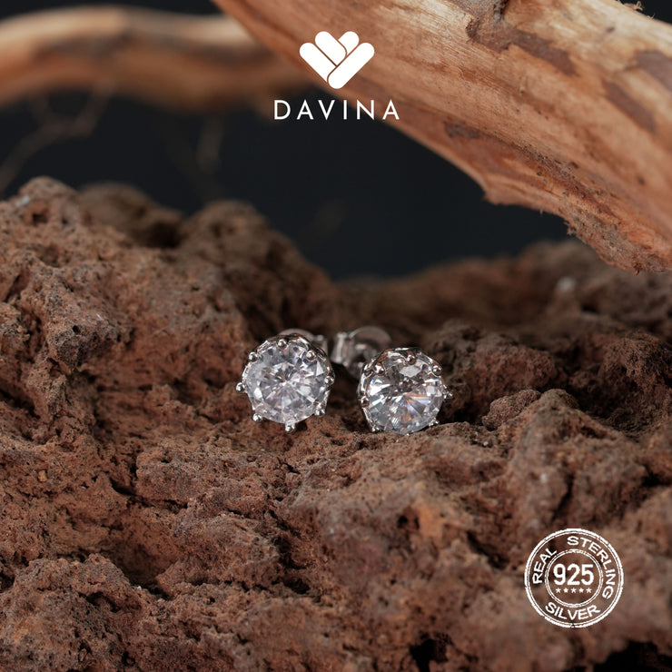 DAVINA Ladies Dakota Earrings Sterling Silver 925