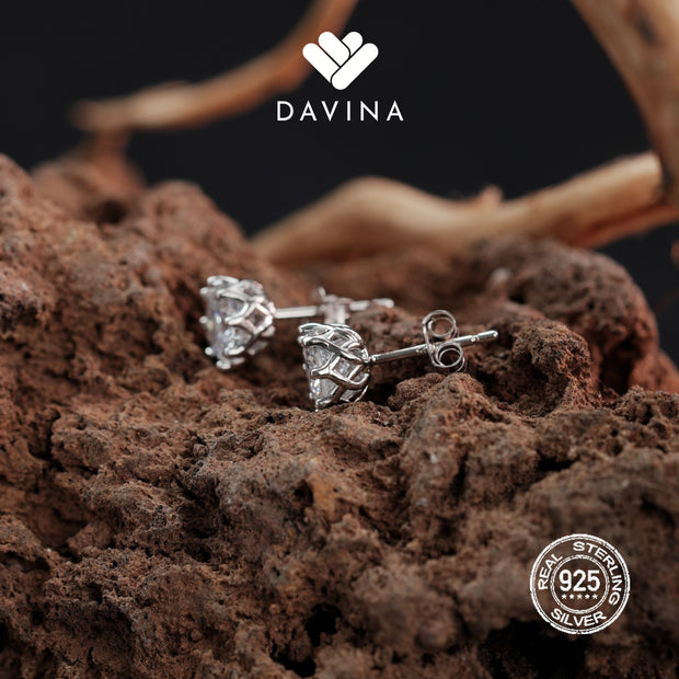 DAVINA Ladies Dakota Earrings Sterling Silver 925