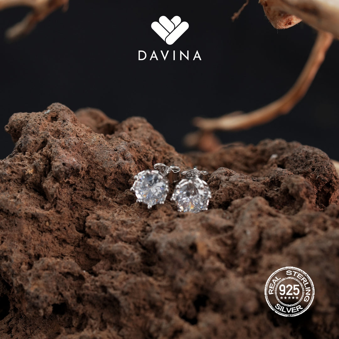 DAVINA Ladies Dakota Earrings Sterling Silver 925