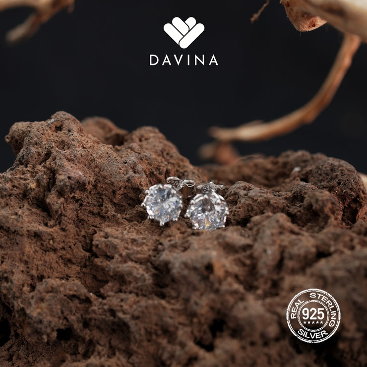 DAVINA Ladies Dakota Earrings Sterling Silver 925