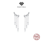 DAVINA Ladies Dara Earrings Sterling Silver 925