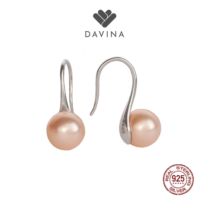DAVINA Ladies Kinsley Earrings Rose Gold Color  Sterling Silver 925