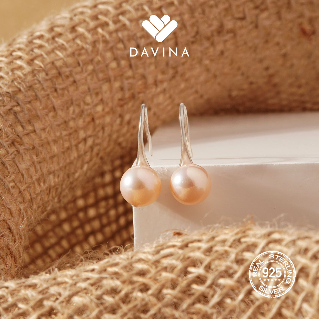 DAVINA Ladies Kinsley Earrings Rose Gold Color  Sterling Silver 925