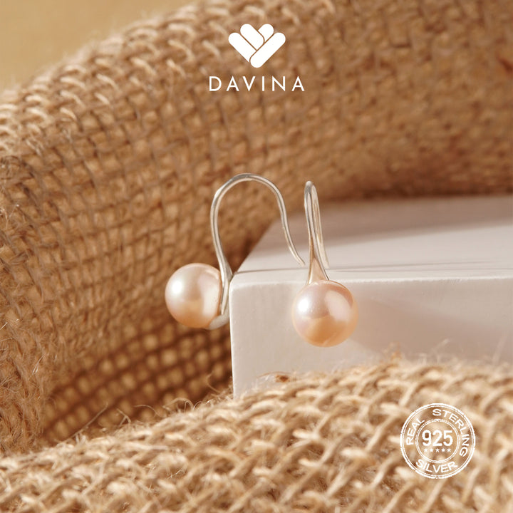 DAVINA Ladies Kinsley Earrings Rose Gold Color  Sterling Silver 925