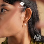 DAVINA Ladies Kinsley Rose Earrings Silver Color S925