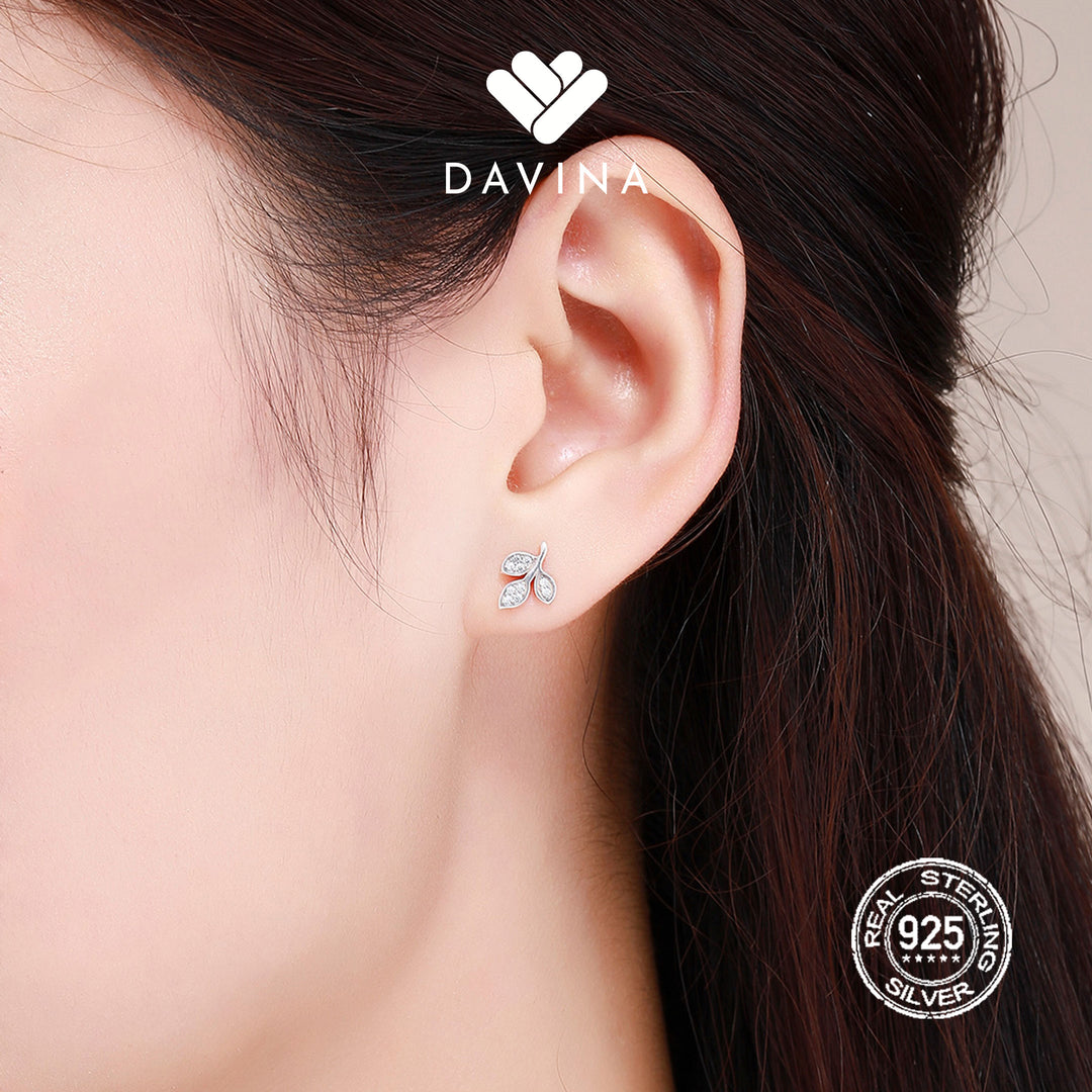DAVINA Ladies Calla Earrings Sterling Silver 925