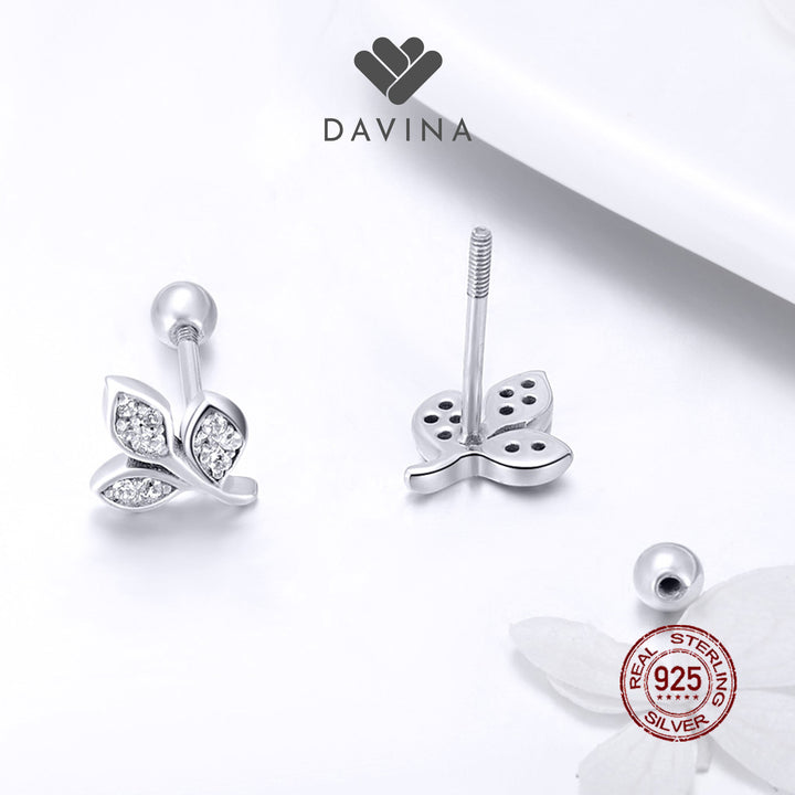 DAVINA Ladies Calla Earrings Sterling Silver 925