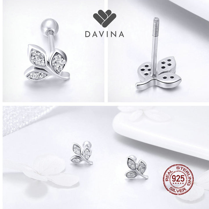 DAVINA Ladies Calla Earrings Sterling Silver 925