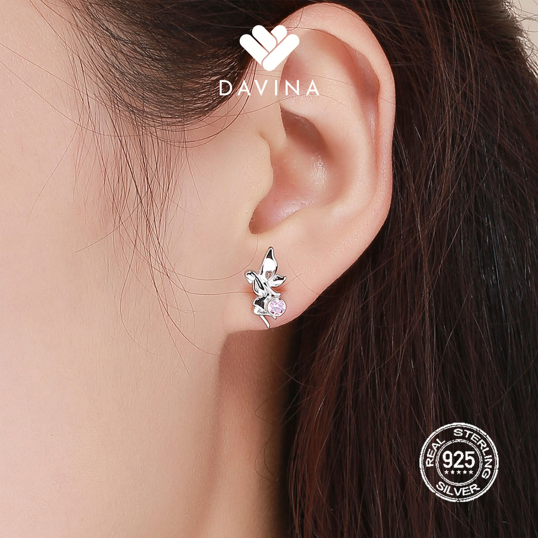 DAVINA Ladies Fairy Earrings Sterling Silver 925