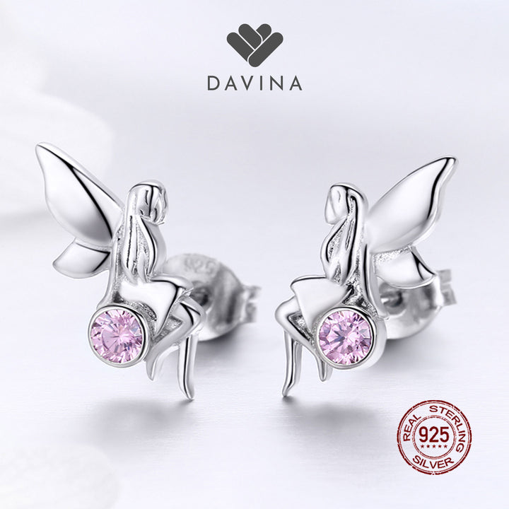 DAVINA Ladies Fairy Earrings Sterling Silver 925