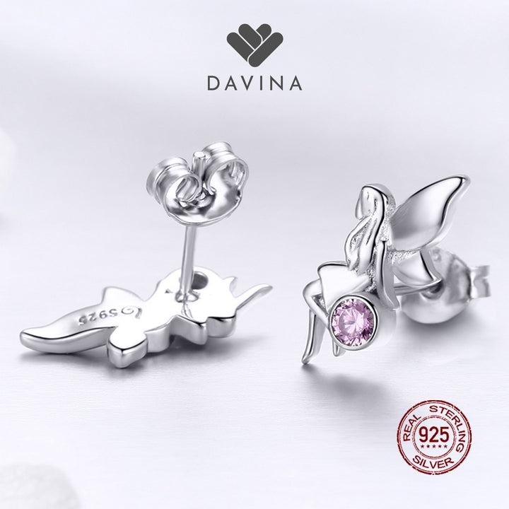 DAVINA Ladies Fairy Earrings Sterling Silver 925