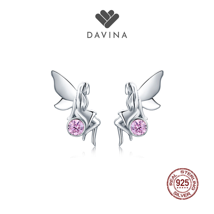 DAVINA Ladies Fairy Earrings Sterling Silver 925