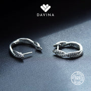 DAVINA Ladies Melitha Earrings Sterling Silver 925