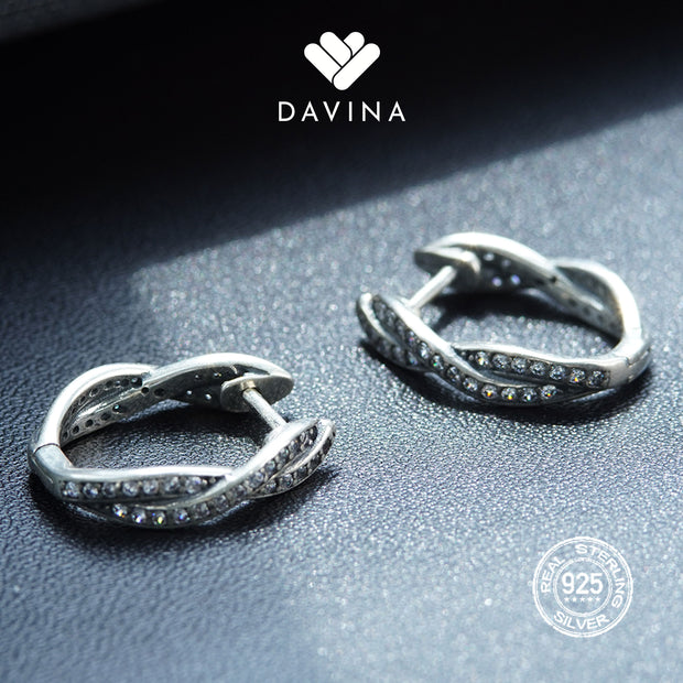 DAVINA Ladies Melitha Earrings Sterling Silver 925