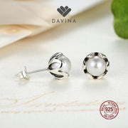 DAVINA Ladies Isabella Earrings Sterling Silver 925