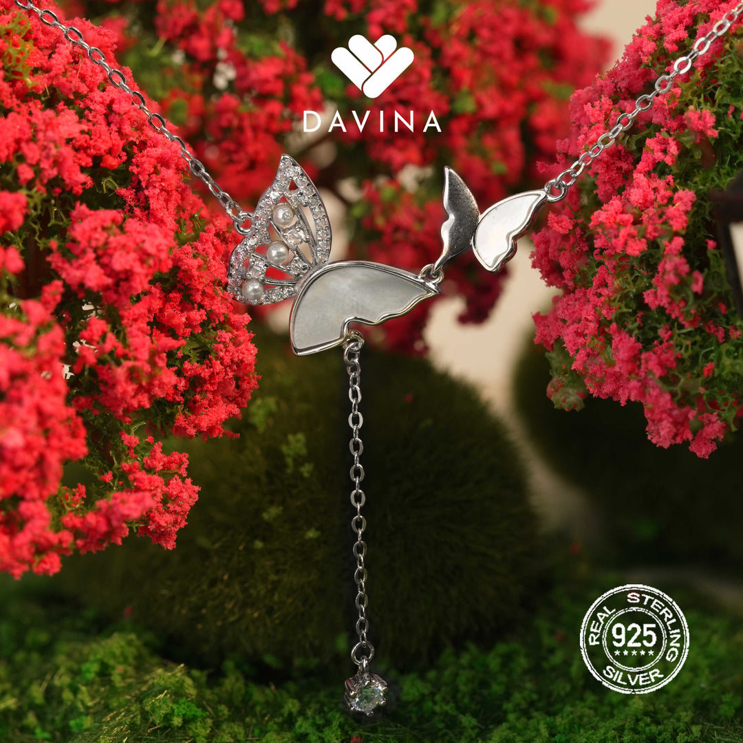 DAVINA Ladies Ailsa Necklace Sterling Silver 925