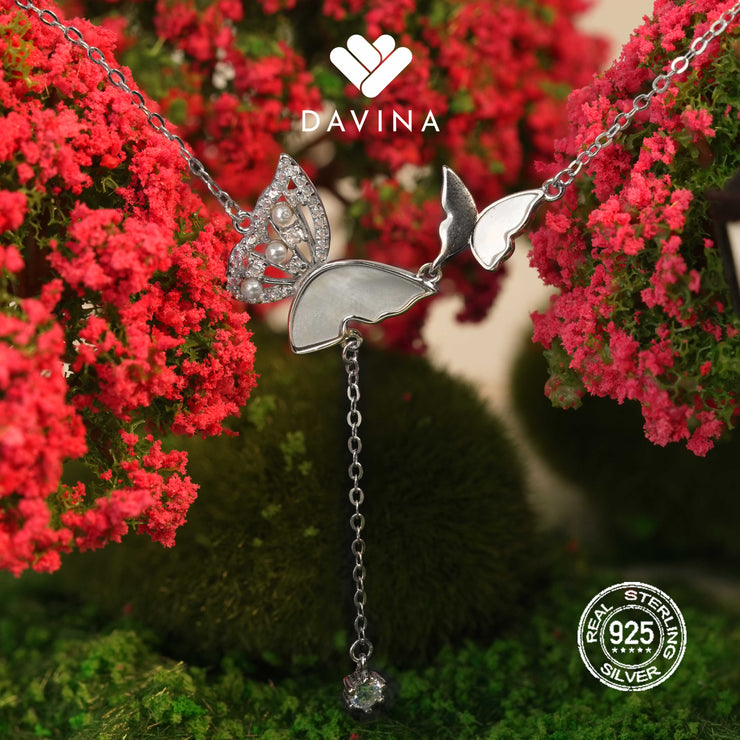 DAVINA Ladies Ailsa Necklace Sterling Silver 925