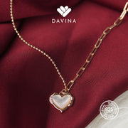 DAVINA Ladies Leliya Necklace Rose Gold Color Sterling Silver 925