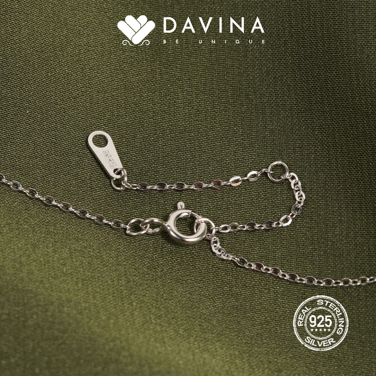 DAVINA Ladies Loona Necklace Sterling Silver 925