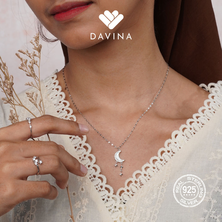 DAVINA Ladies Aelin Necklace Sterling Silver 925