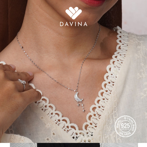 DAVINA Ladies Aelin Necklace Sterling Silver 925