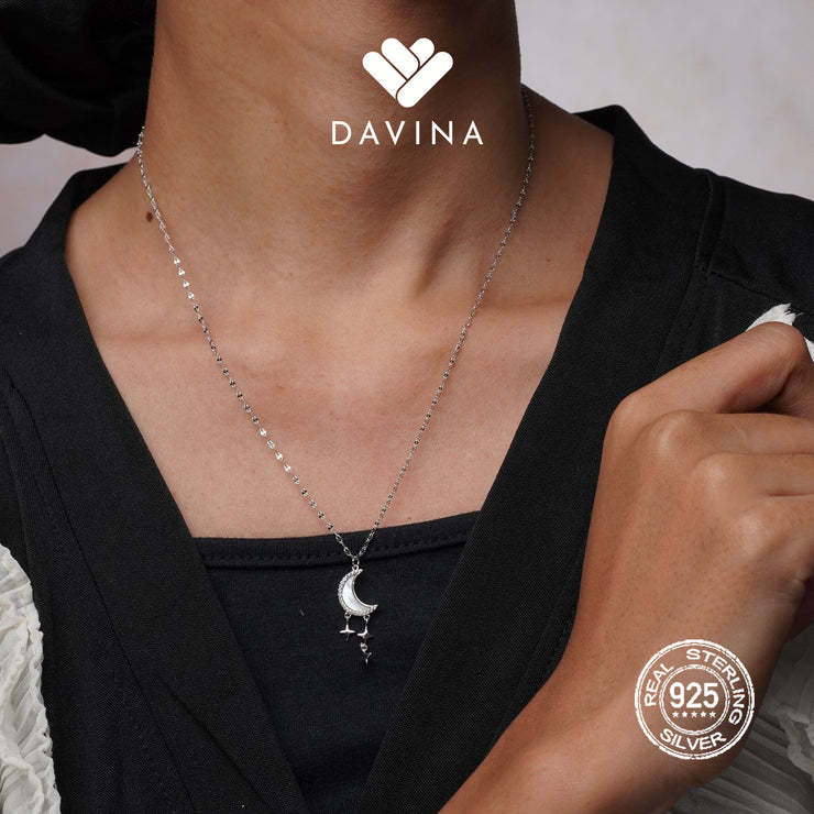 DAVINA Ladies Aelin Necklace Sterling Silver 925