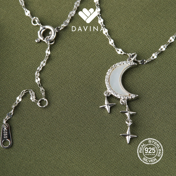 DAVINA Ladies Aelin Necklace Sterling Silver 925