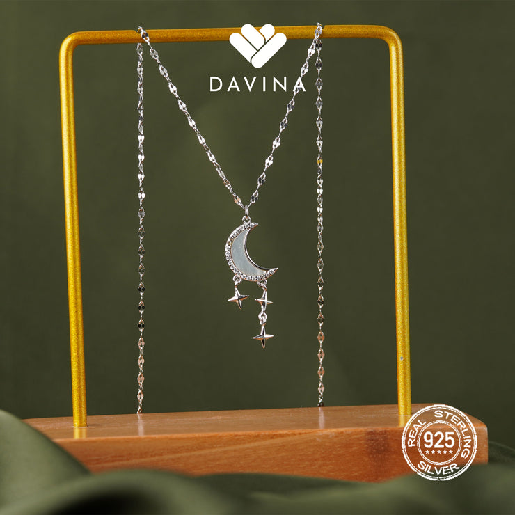 DAVINA Ladies Aelin Necklace Sterling Silver 925