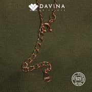DAVINA Ladies Moona Necklace Rose Gold Color S925