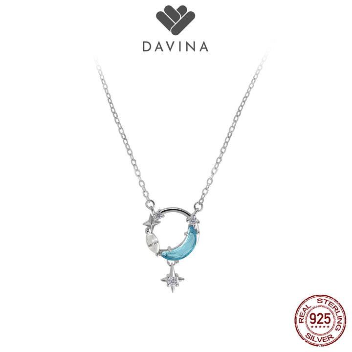 DAVINA Ladies Moona Necklace Sterling Silver 925
