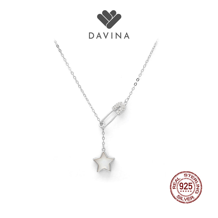 DAVINA Ladies Archie Necklace Sterling Silver 925