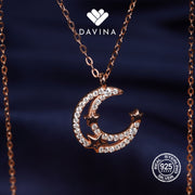 DAVINA Ladies Lolyta Necklace Rose Gold Color Sterling Silver 925