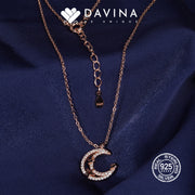 DAVINA Ladies Lolyta Necklace Rose Gold Color Sterling Silver 925