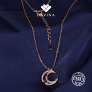 DAVINA Ladies Lolyta Necklace Rose Gold Color Sterling Silver 925