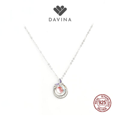 DAVINA Ladies Moonlight Necklace Silver Color Sterling Silver 925