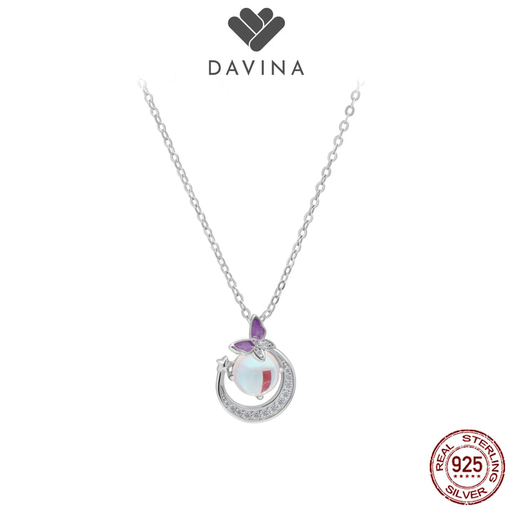 DAVINA Ladies Moonlight Necklace Sterling Silver 925